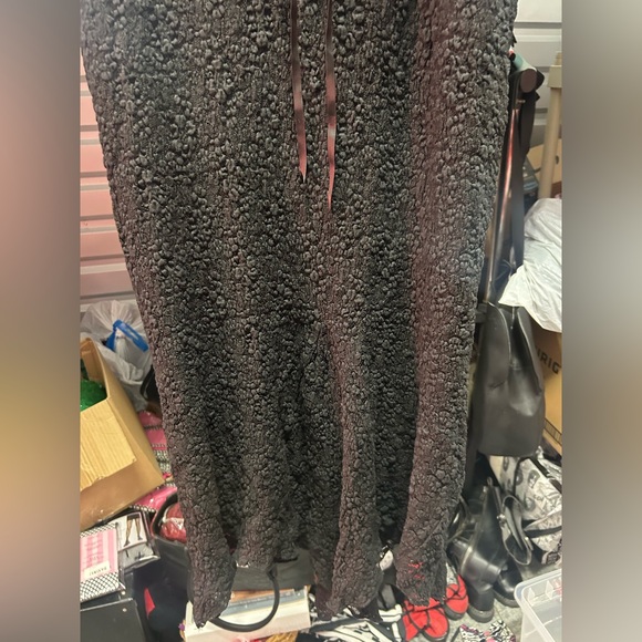 1X long lace black dress + black cape lace bolero type crop jacket goth CURRENT - Picture 16 of 16